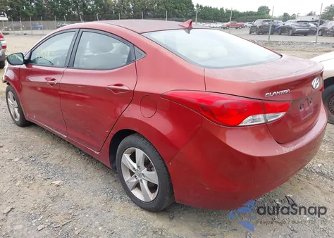 2011 Hyundai Elantra Gls (Ulsan Plant) from USA, damaged, VIN KMHDH4AE1BU089693